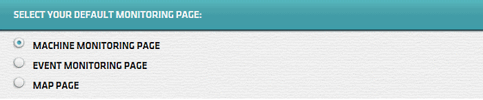 Change Default Monitoring Page